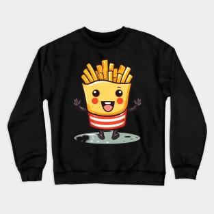 Cute French Fries T-Shirt cute characters Crewneck Sweatshirt